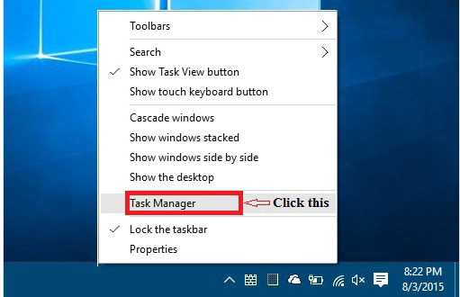 Step1 to Disabling Startup Programs in Windows 10